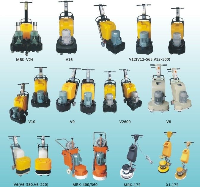 1 Phase High Changeable Speed Concrete Floor Grinder / Granite Floor Polishing Machine