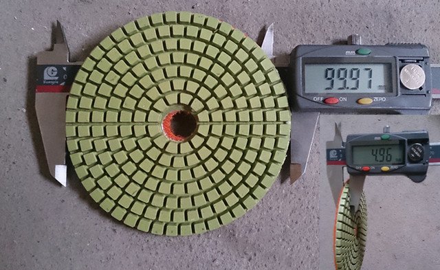 OEM Diamond Floor Polishing Pads Thickness 3mm For Marble