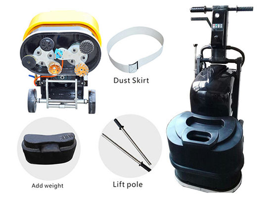 آلة تلميع الخرسانة الجافة الصفراء أحادية الطور 4KW 5.5HP 1500rpm